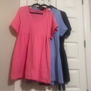 Old Navy, Gap & Weatherproof Vintage Women's V-Neck Tunic Bundle of 3